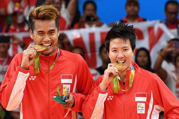 Liliyana Natsir Tontowi Ahmad-Olimpiade Rio de Janeiro 2016 (ganda campuran) - iMSPORT - iMSPORT