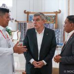 Menpora bersama Ketua NOC Indonesia Sambut Presiden IOC Thomas Bach di Bali - iMSPORT.TV