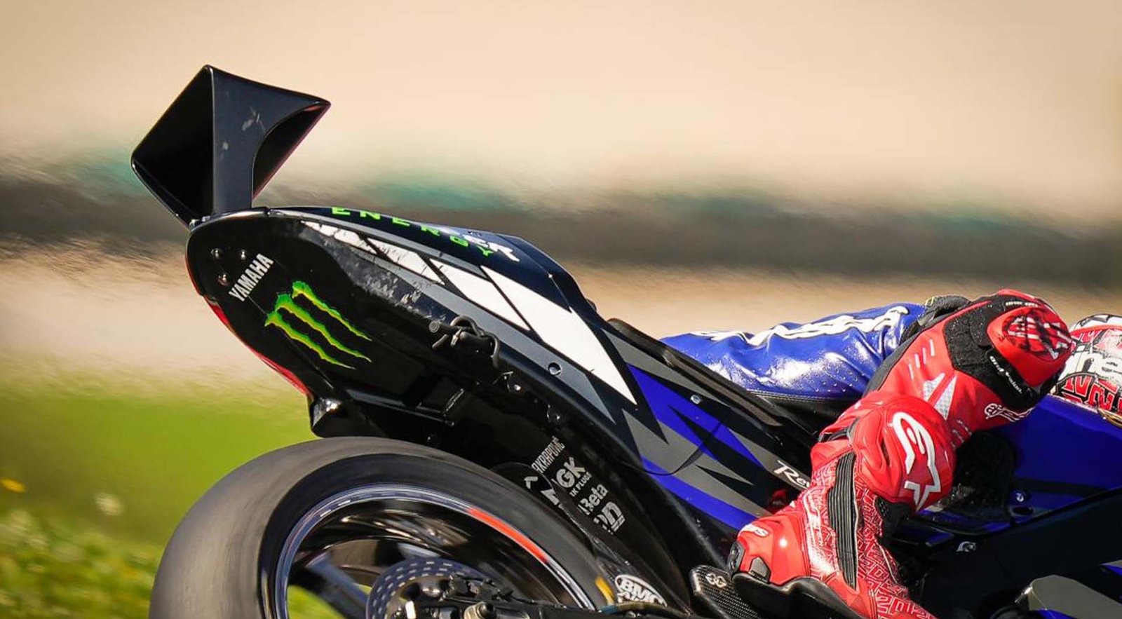 Sayap bagian belakang yang sedang diuji Yamaha.Photo by: MotoGP