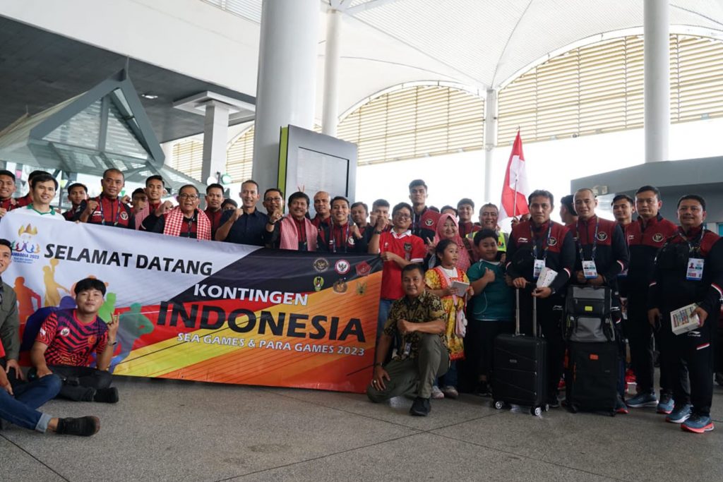 Kedatangan Timnas U-22 Indonesia di Kamboja