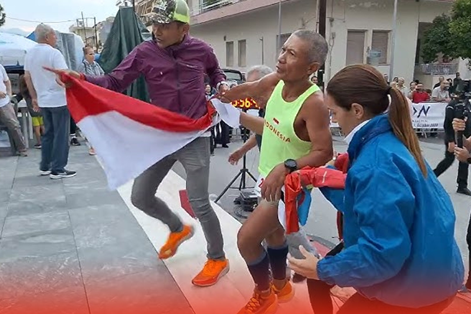 Salut! Kakek Maryanto Berhasil Finish Spartathlon Ultra Race Yunani - iMSPORT.TV