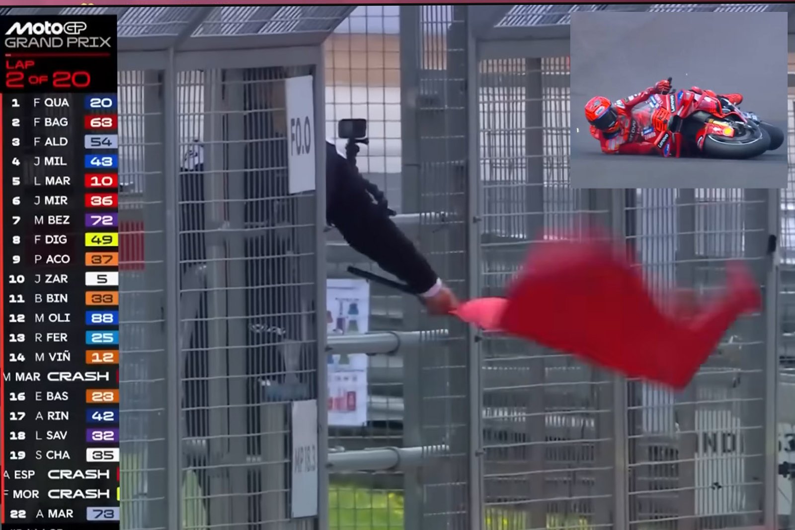 MotoGP Inggris 2025 Marc Marquez Jatuh dan Start Diulang - iMSPORT.TV