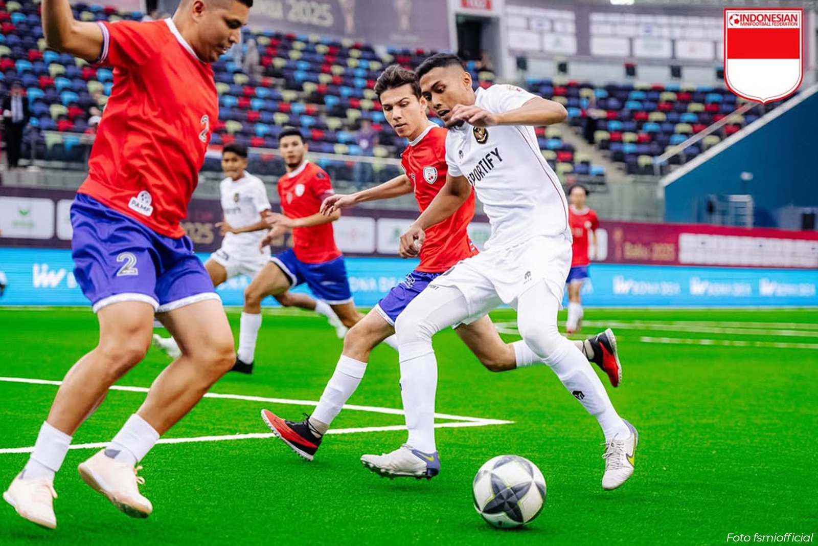 Piala Dunia Mini Football 2025 Timnas Indonesia Puncaki Grup E usai Kalahkan Kosta Rika