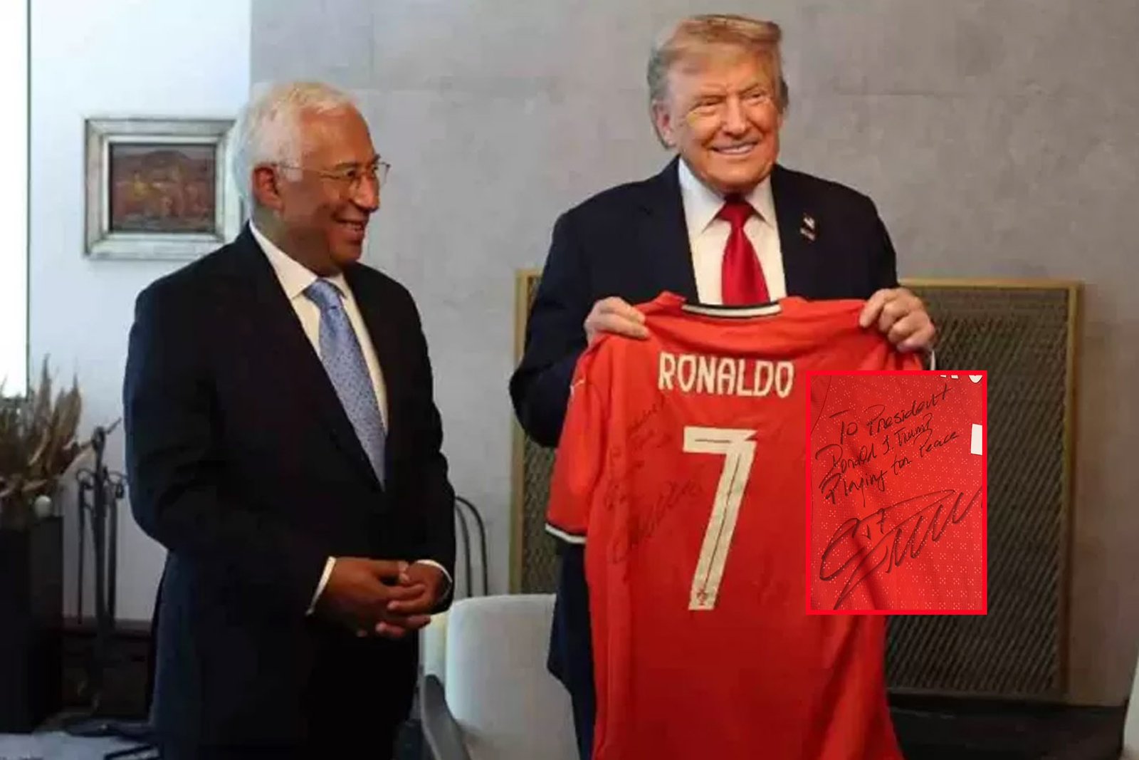 Cristiano Ronaldo Serukan Pesan Perdamaian kepada Donald Trump Lewat Jersei Khusus - iMSPORT.TV