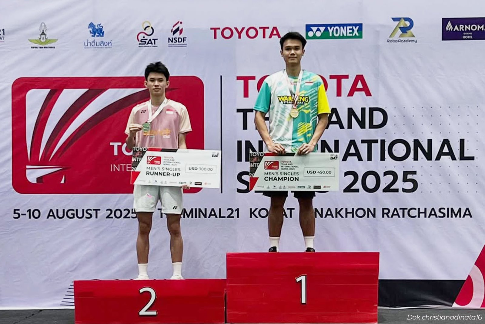 Christian Adinata Sabet Gelar Thailand International Series 2025 - iMSPORT.TV