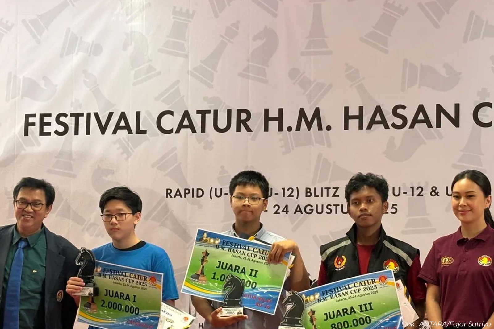 Festival Catur Junior HM Hasan Cup Steven Tan jadi Juara