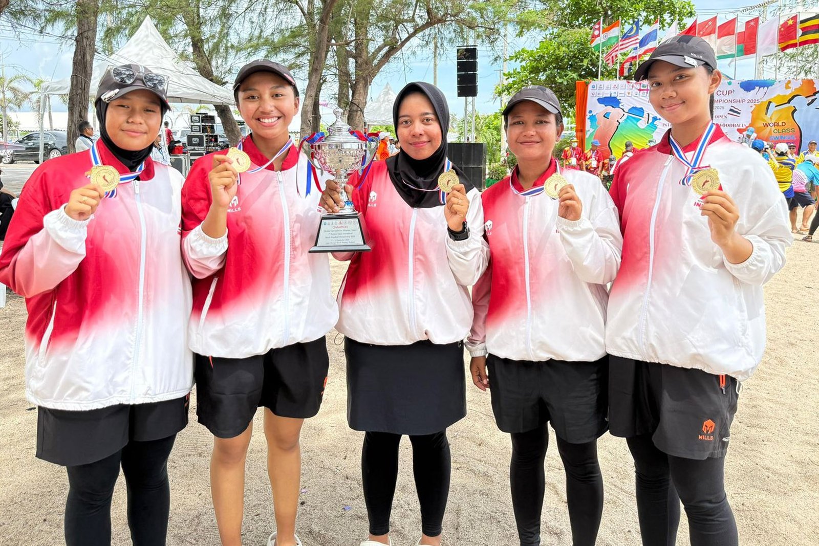 Tim Woodball Indonesia Bawa Pulang 12 Medali Dari 4th World Cup Beach Woodball 2025
