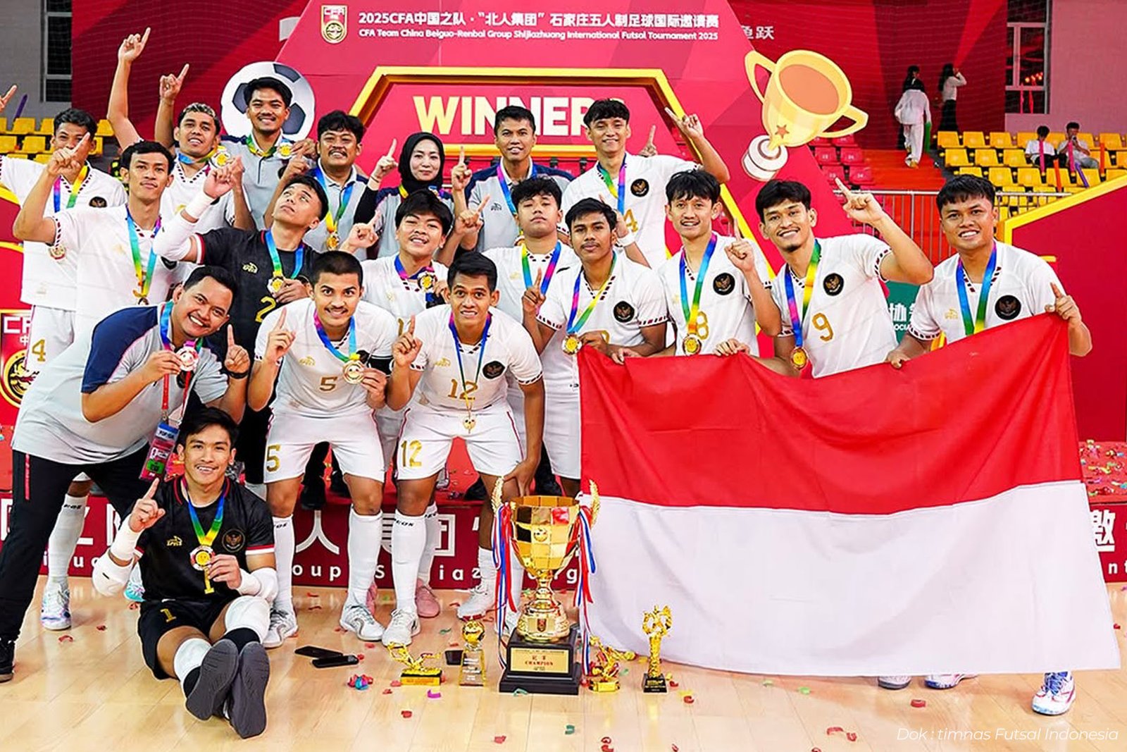 Timnas Futsal Indonesia Juara CFA International Cup 2025 Usai Hajar Denmark - IMSPORT.TV