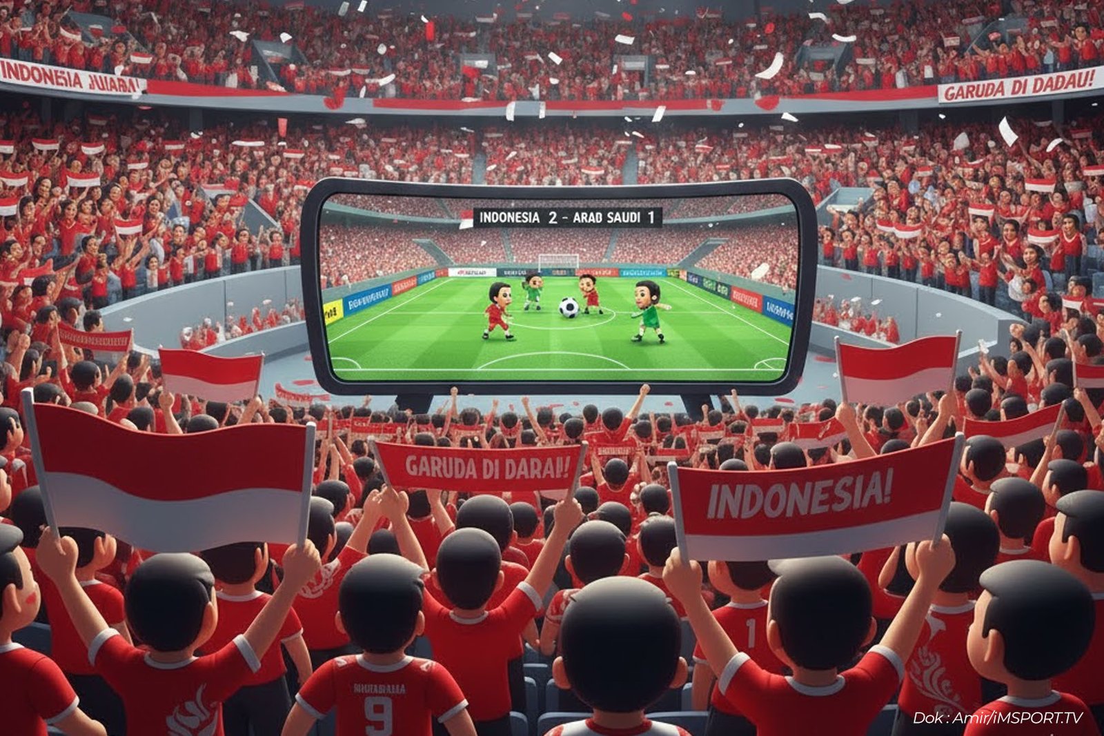 Lokasi Nobar Timnas Indonesia vs Arab Saudi di Indonesia - IMSPORT.TV
