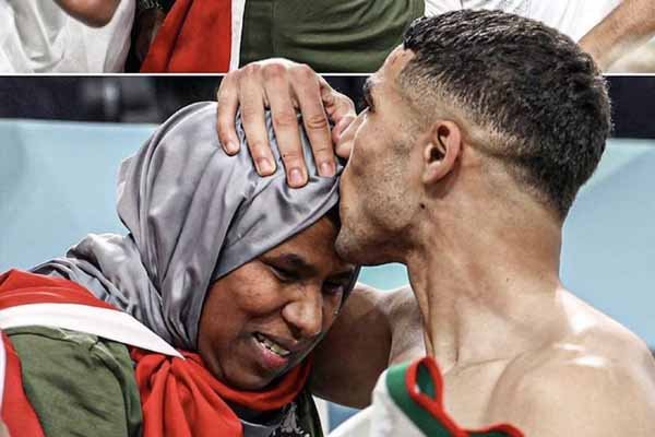 Achraf Hakimi Peluk dan Cium Ibunda usai Hajar Belgia - iMSPORT.TV