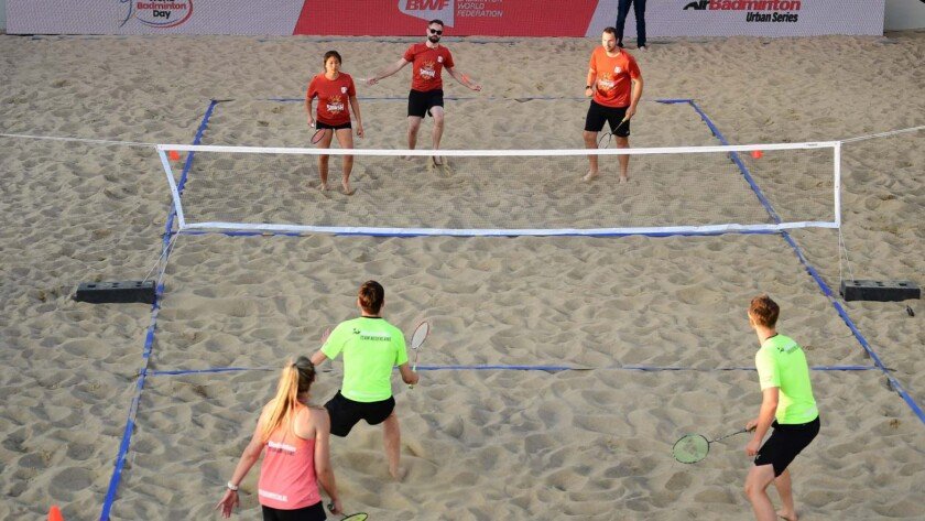 Salah satu footage permainan AirBadminton photo by: BWF