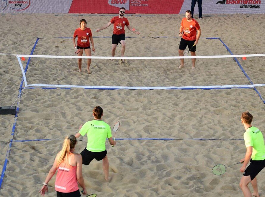 Salah satu footage permainan AirBadminton photo by: BWF