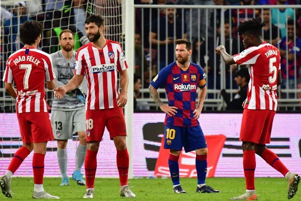 Barcelona kalah dari Atletico di Piala Super Spanyol - imsport.tv