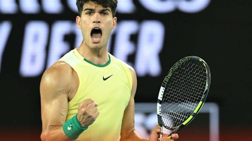 Carlos Alcaraz Libas Gasquet di Australian Open - iMSPORT.TV