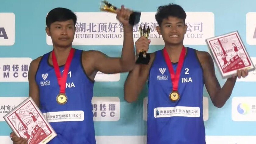 Cetak Sejarah! Voli Pantai Indonesia Juara di World Beach Pro Tour Kalahkan Brasil - iMSPORT.TV