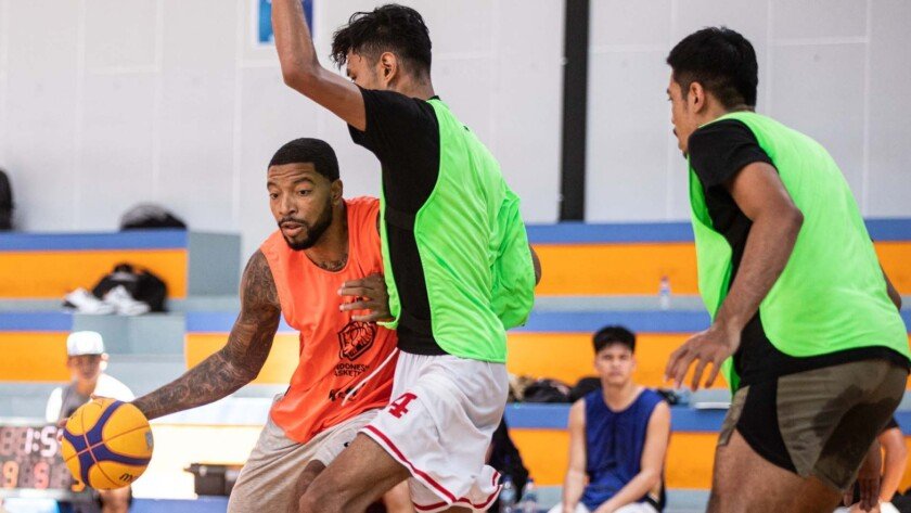 Situasi Latihan Timnas Basket 3x3 Indonesia