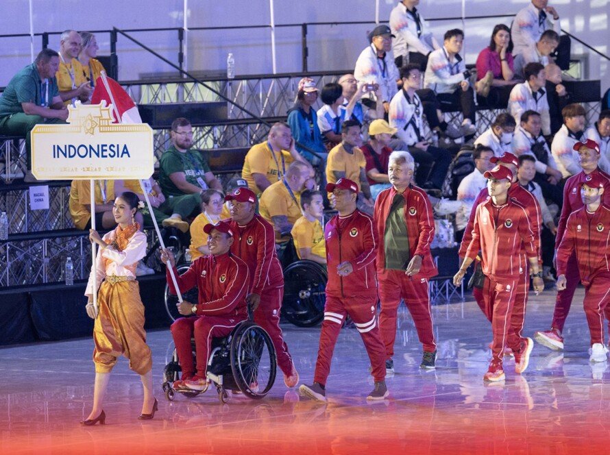 Indonesia Tampil Serba Merah di Upacara Pembukaan WAG 2023 - iMSPORT.TV