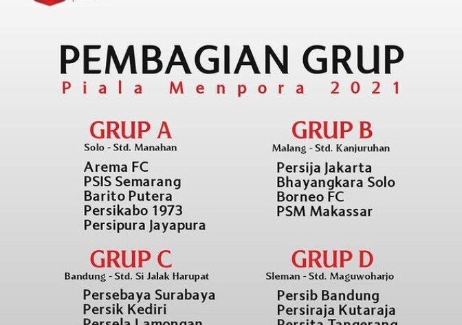 Jadwal Piala Menpora 2021 - iMSPORT.TV