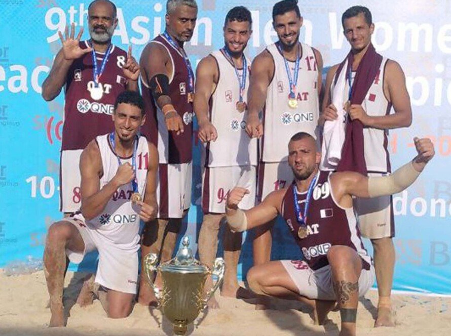 Qatar Juara 9th Asian Men Women Beach Handball 2023 di Bali