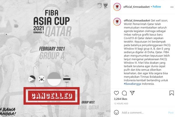Kasus COVID-19 Meningkat, Qatar Batalkan Kualifikasi FIBA Asia Cup 2021 - iMSPORT.TV