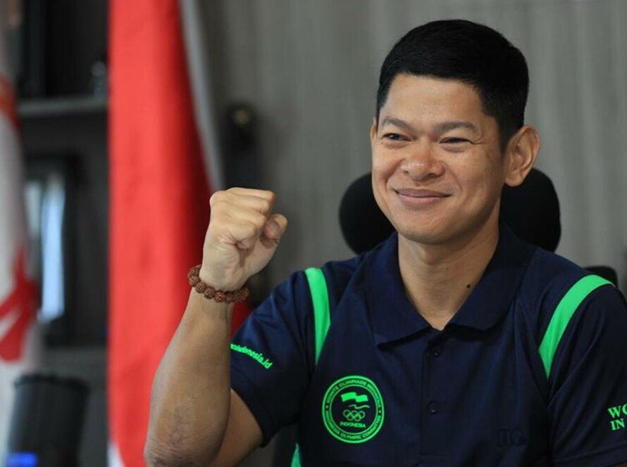 Ketum NOC Indonesia Jadi Saksi Sejarah Timnas Indonesia Menang Atas Australia di Piala AFC U-23 2024 - iMSPORT.TV