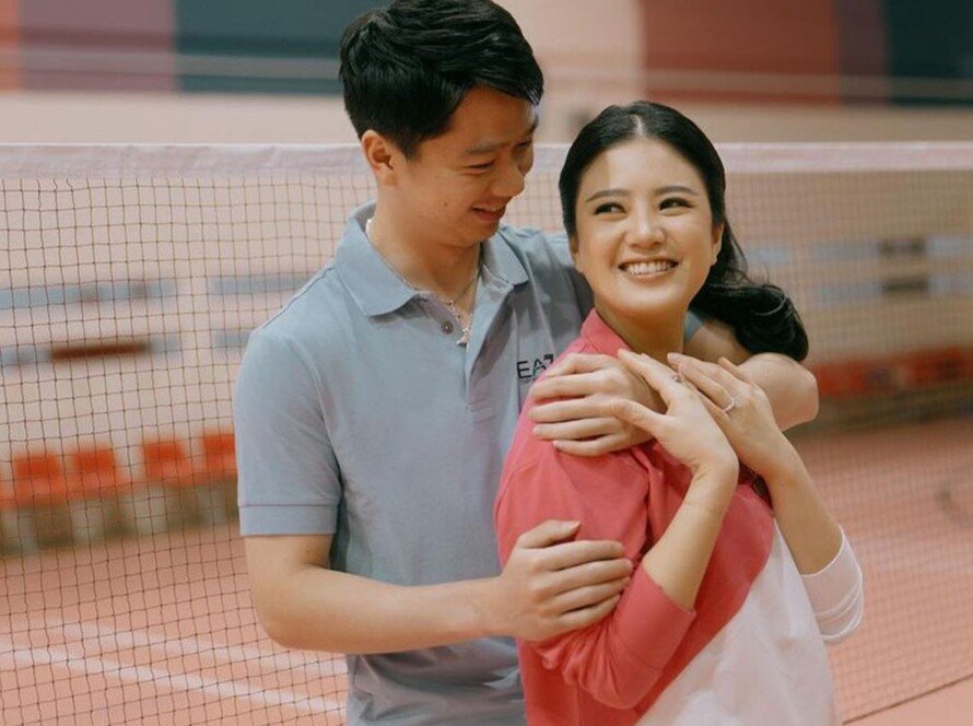 Foto prewedding Kevin Sanjaya dan Valencia Tanoesoedibjo. Photo by: IG Kevin Sanjaya