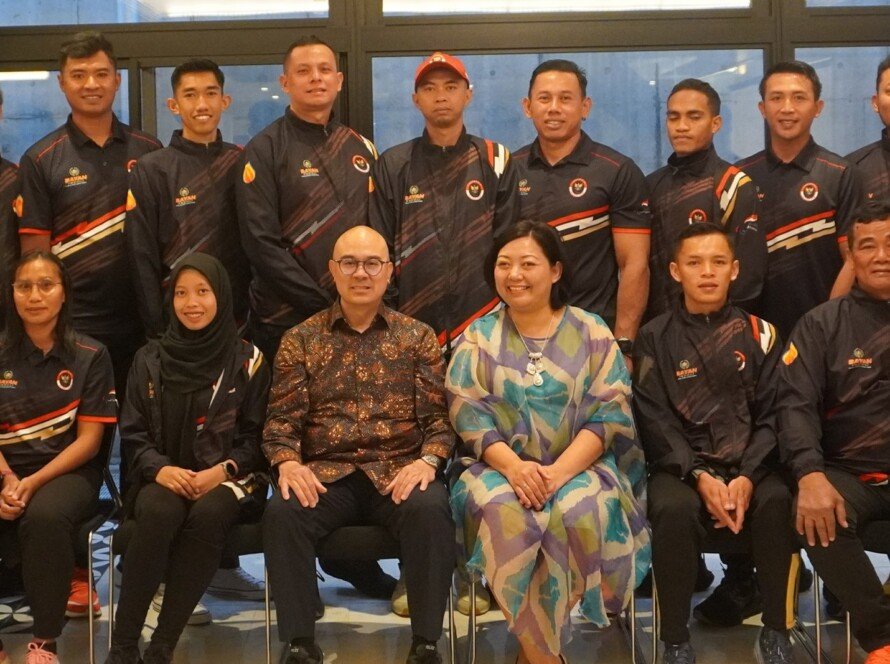 Konsulat Jenderal Republik Indonesia untuk Osaka Jamu Atlet Para Atletik Sebelum Bertanding - iMSPORT.TV