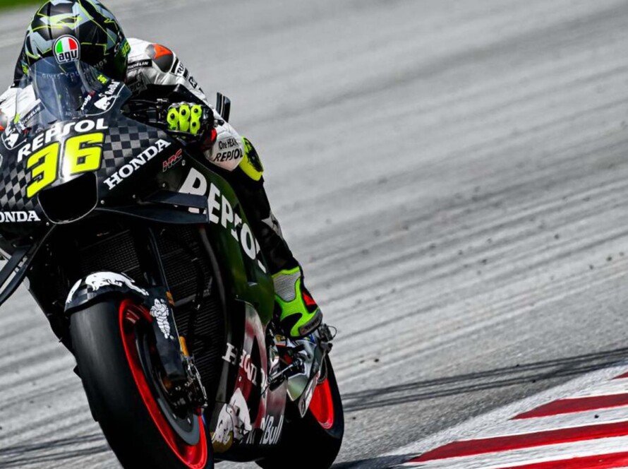 Joan Mir tes bersama Honda