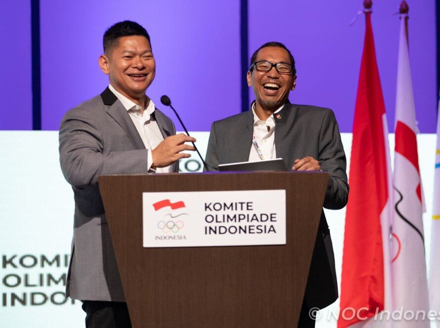 Raja Sapta Oktohari dan Ismail Ning - Photo by NOC Indonesia