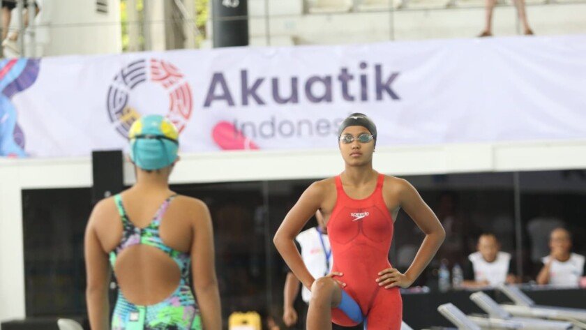 Adelia Chantika Aulia di Indonesia open aquatic chamiponship 2024 - IMSPORT.TV
