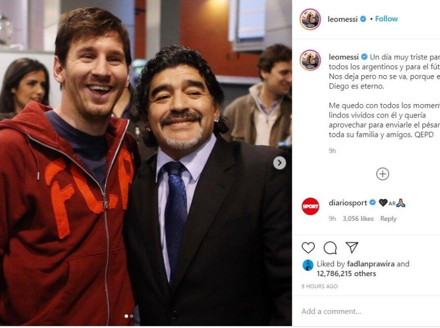 diego maradona meninggal dunia - iMSPORT