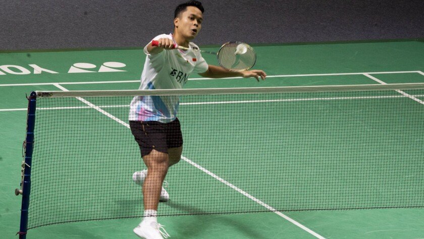 Anthony Ginting di Indonesia Open 2024