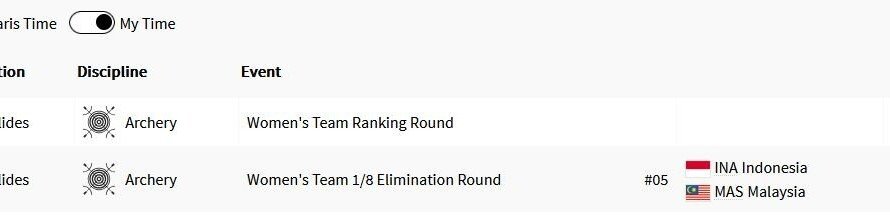 jadwal panahan di Olimpiade paris 2024 - iMSPORT.TV