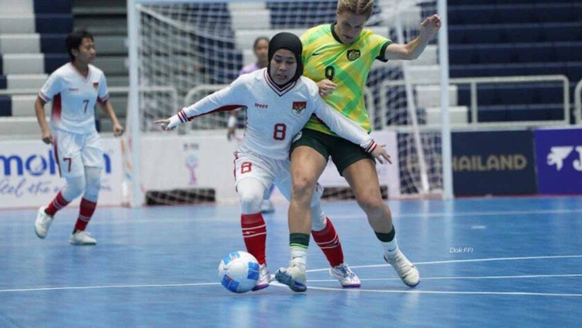 Langkah Timnas Futsal Putri Indonesia Terhenti di 17 Detik