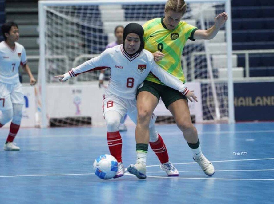 Langkah Timnas Futsal Putri Indonesia Terhenti di 17 Detik