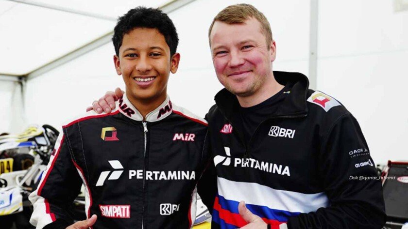 Pembalap Indonesia Qarrar Firhand Juara Heat 1 WSK Viterbo Jelang Debut F4