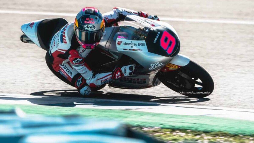 Veda Ega Tebar Sinyal di Practice Moto3 Thailand
