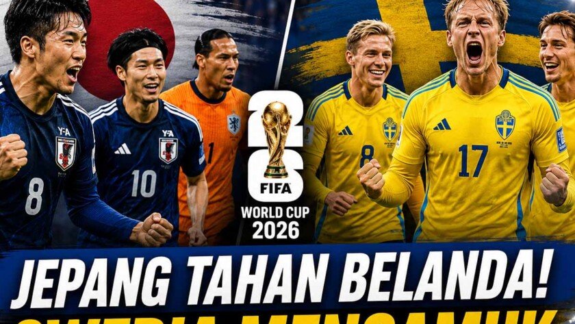 Jepang Tahan Belanda, Swedia Mengamuk!, Ini Jadwal dan Hasil Piala Dunia 2026 - iMSPORT.TV