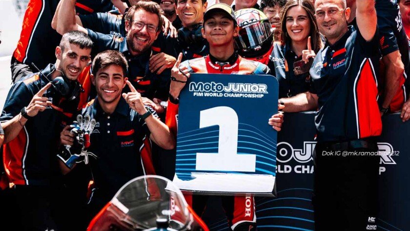 Kiandra Ramadhipa, Tembus 5 Besar Klasemen Moto3 Junior World Championship